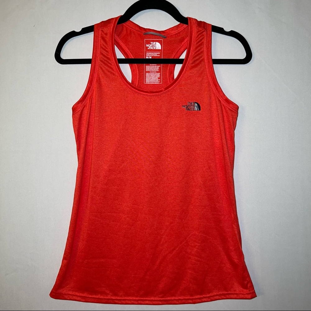 NWOT The North Face red racer back tank top size medium